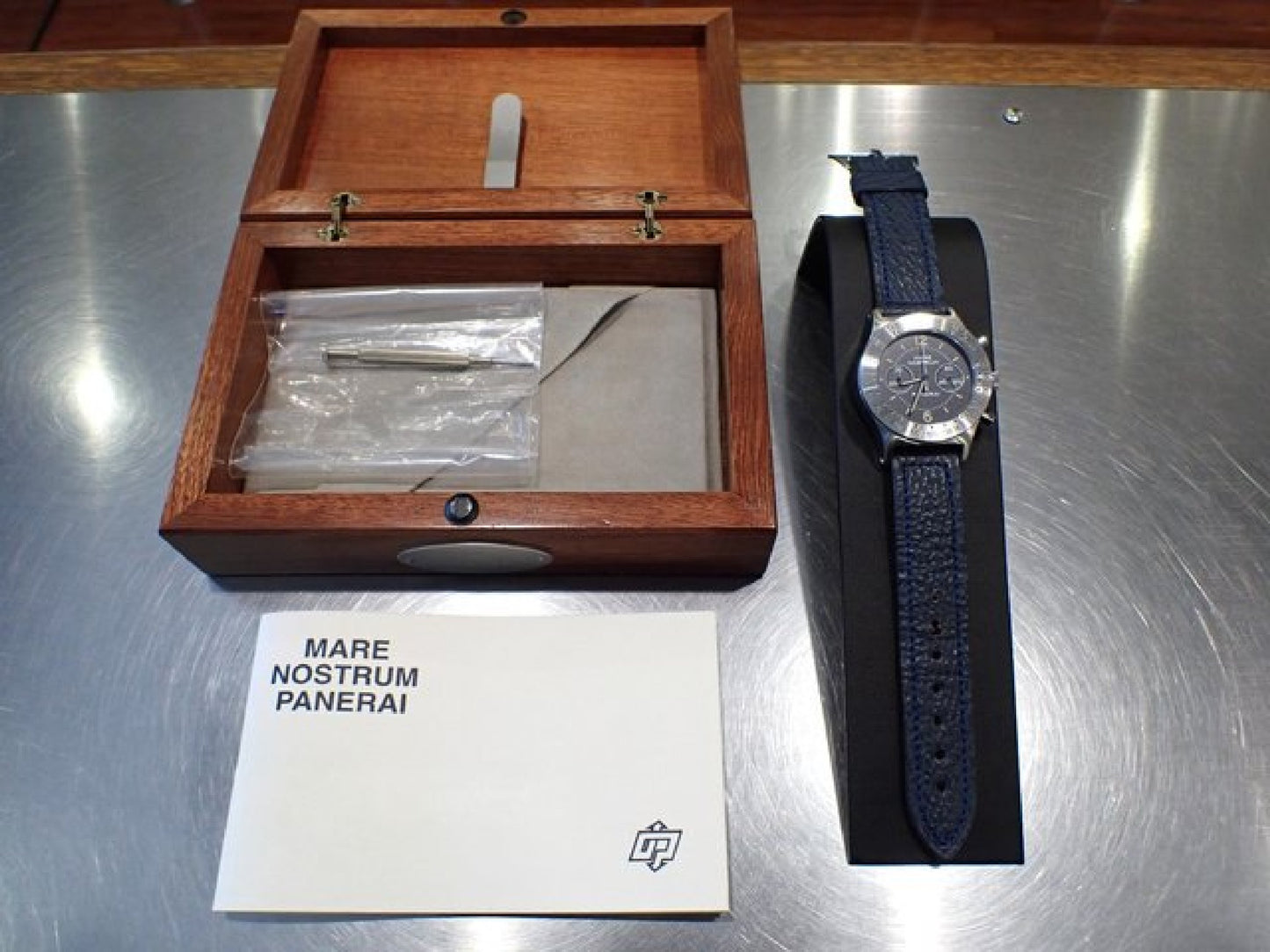 PANERAI Mare Nostrum blue 5218-301A '93 Mens 183381501 hannari-shop