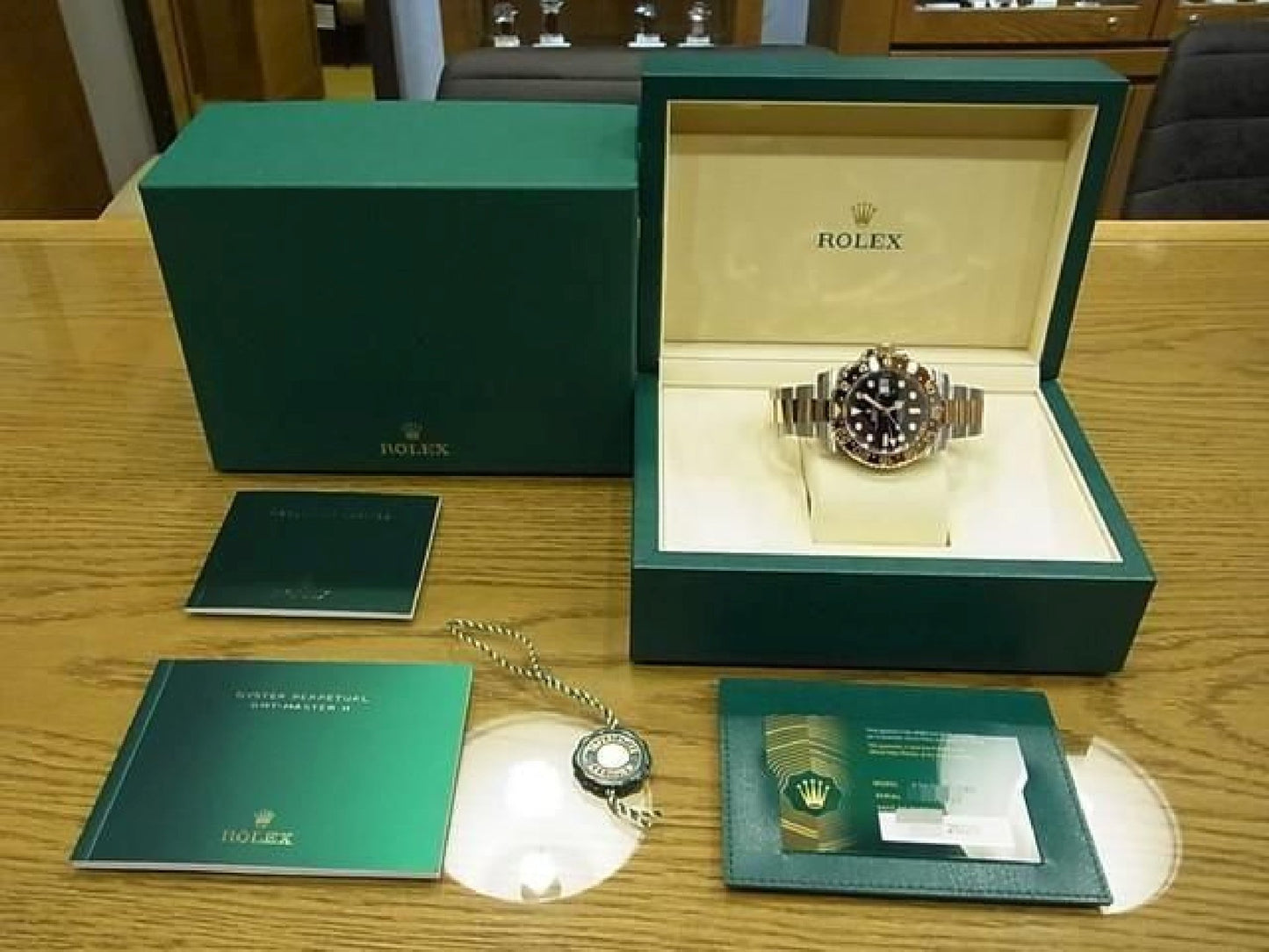 ROLEX GMT MasterII SS x Everose Gold 126711CHNR 25 purchased Mens 191431369 hannari-shop