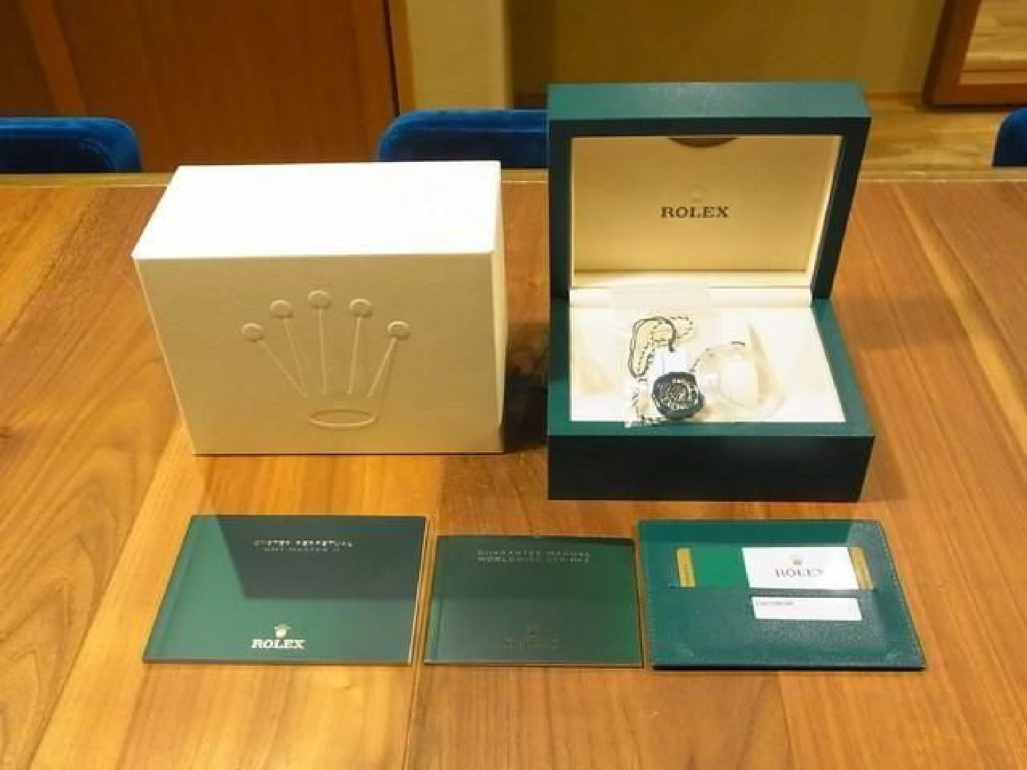 ROLEX GMT MasterII blue black bezel 116710BLNR Oyster Bracelet protective seal unused Mens 191616105 hannari-shop