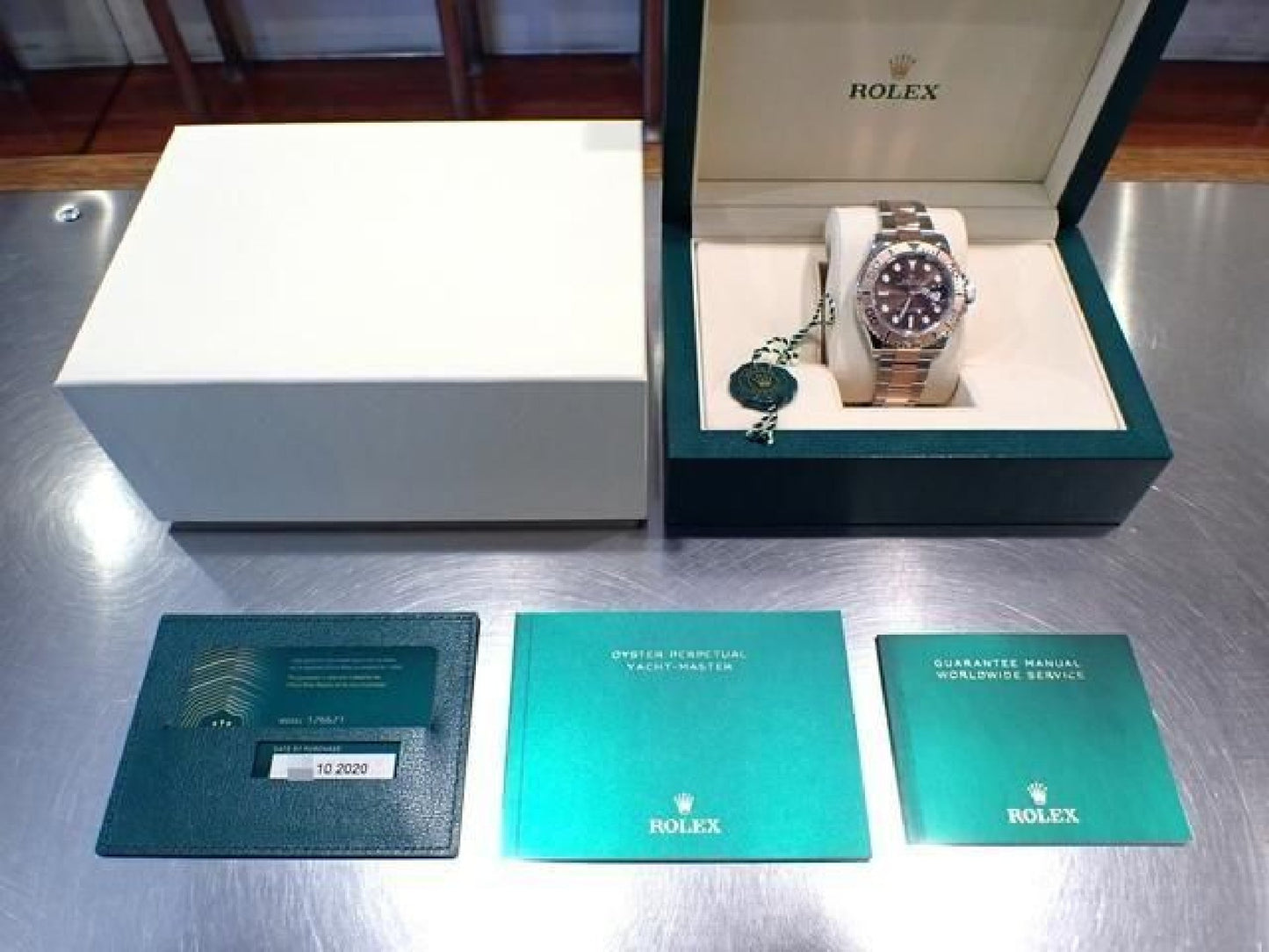 ROLEX YACHT-MASTER 40 SS x Everose Gold combination Chocolate Dial Ref.126621 '20 Mens 191679390 hannari-shop
