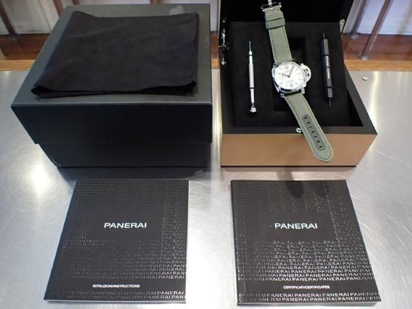 PANERAI Luminor Marina1950 3 DAY'S Acciaio PAM01523 '19 Mens 191797813 hannari-shop