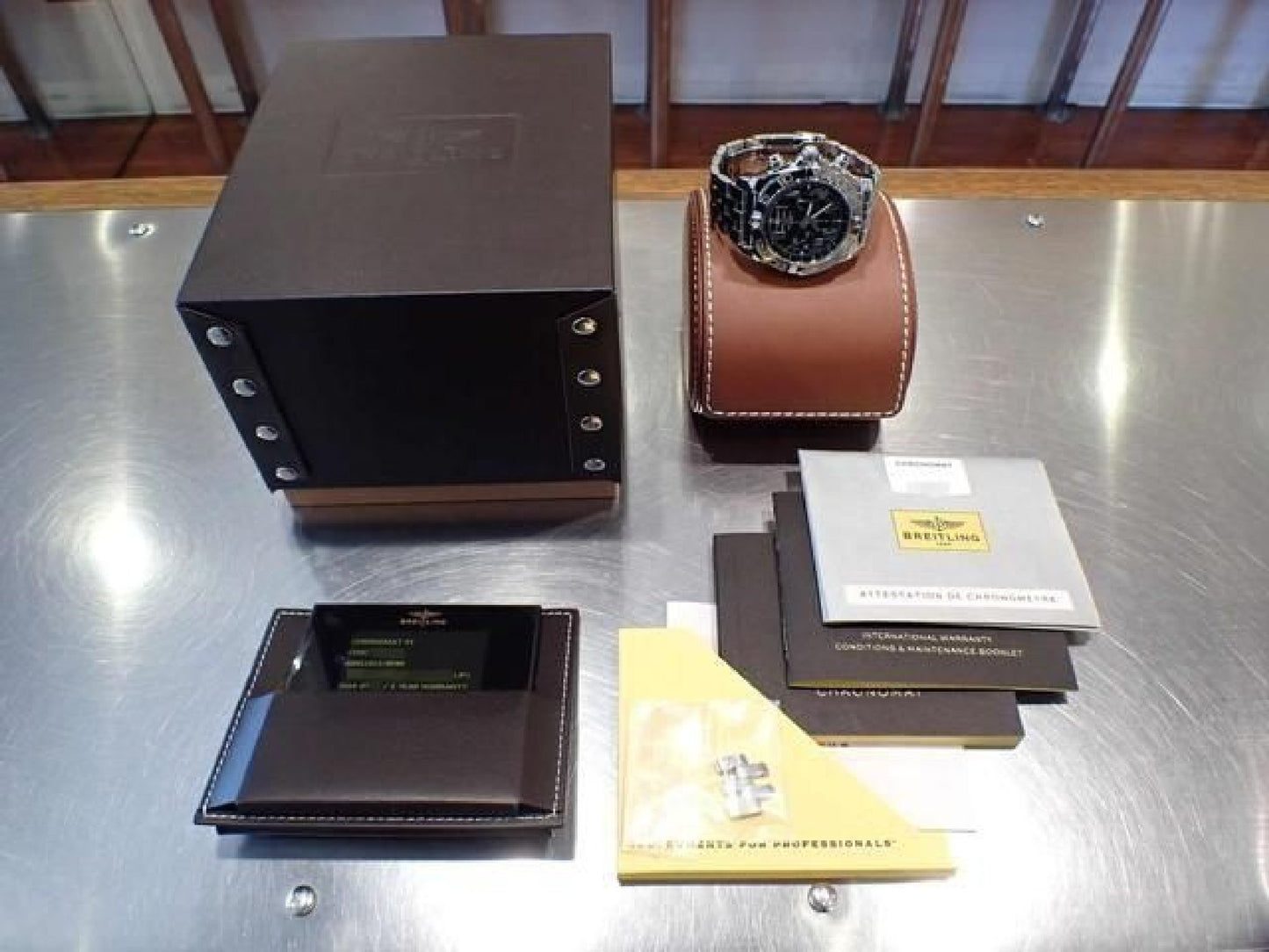 BREITLING Chrono Mat44 Roman edition black Dial AB011012/BD89 '16 Mens 192677001 hannari-shop