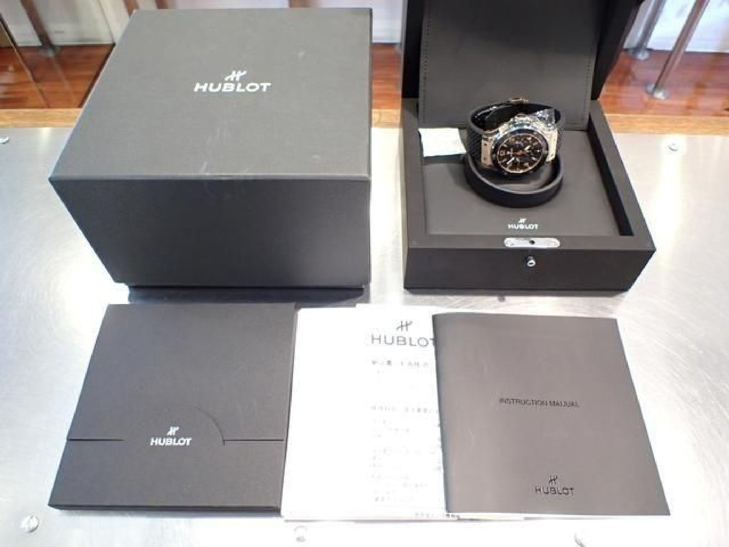 HUBLOT Big bang gold ceramic 18K red gold 301.PB.131.RX Genuine goods '22 Mens 192980209 hannari-shop