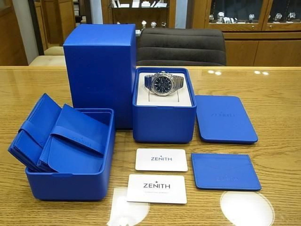 ZENITH Defy Skyline Chronograph blue 42 MM unused Mens 193721537 hannari-shop