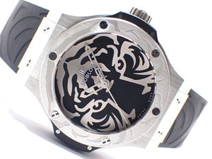 HUBLOT Big Bang black jaguar white tiger SS 100 Lot Limited Mens 174668617 hannari-shop