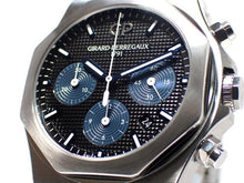 GIRARD PERREGAUX Laureato Chronograph 42 MM black x blue Genuine goods Mens 177480576 hannari-shop