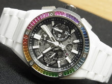 HUBLOT Big bang Integrated white ceramic Baguette Rainbow 451.HX.1120.HX.4099.YOS Mens 179343085 hannari-shop