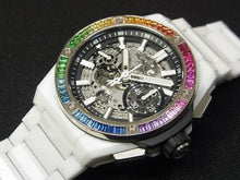 HUBLOT Big bang Integrated white ceramic Baguette Rainbow 451.HX.1120.HX.4099.YOS Mens 179343085 hannari-shop