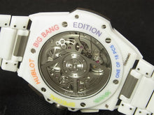 HUBLOT Big bang Integrated white ceramic Baguette Rainbow 451.HX.1120.HX.4099.YOS Mens 179343085 hannari-shop