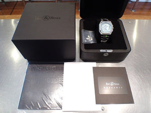 BELL & ROSS BR-X5 ICE BLUE STEEL bracelet Specification Genuine goods Mens 181274911 hannari-shop