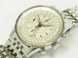 BREITLING Montbrillant Datora silver Dial A2133012/G518(A21330) Mens 182826335 hannari-shop