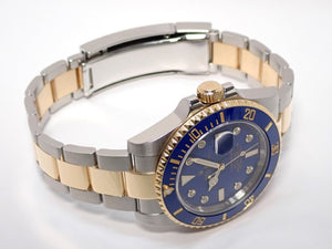 ROLEX Submariner date SS xYG combination blue8P diamond 116613GLB Mens 182931812 hannari-shop