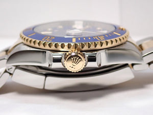 ROLEX Submariner date SS xYG combination blue8P diamond 116613GLB Mens 182931812 hannari-shop