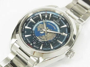OMEGA SEA MASTER AquaTerra150M Worldtimer GMT 220.10.43.22.03.001 Mens 183112634 hannari-shop