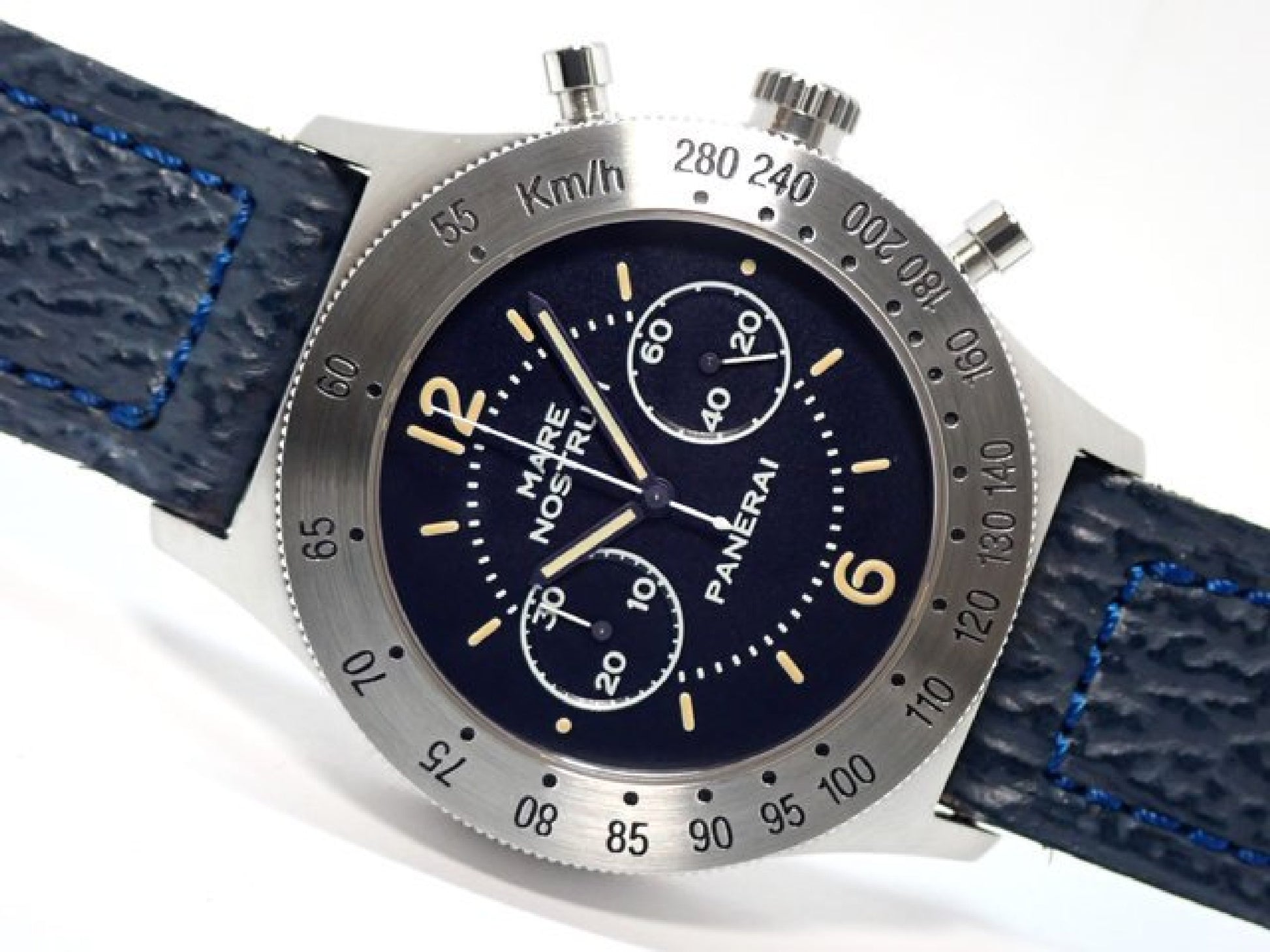PANERAI Mare Nostrum blue 5218-301A '93 Mens 183381501 hannari-shop