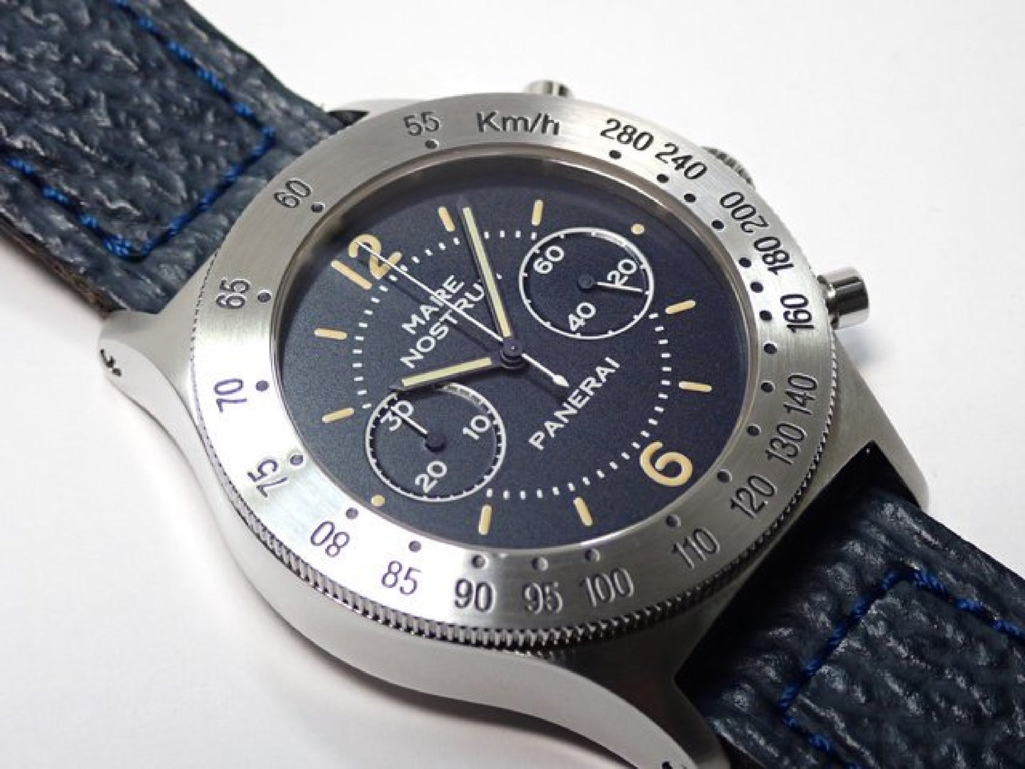 PANERAI Mare Nostrum blue 5218-301A '93 Mens 183381501 hannari-shop
