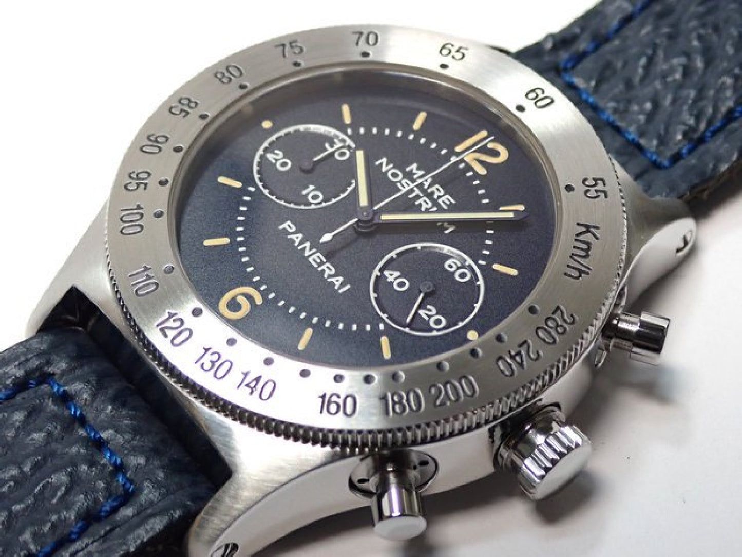 PANERAI Mare Nostrum blue 5218-301A '93 Mens 183381501 hannari-shop