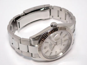 ROLEX Datejust41 silver bar 126334 '21 Mens 183568458 hannari-shop
