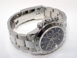 ROLEX Daytona black thin Hand Ref.116520 F series '04  Genuine goods Mens 183698323 hannari-shop