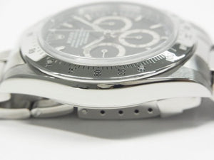 ROLEX Daytona black Dial 16520 U series T notation luminova night glow Mens 183961645 hannari-shop