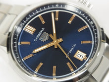 TAG HEUER Carrera date 36 MM blue WBN2311.BA0001 Mens 184059677 hannari-shop
