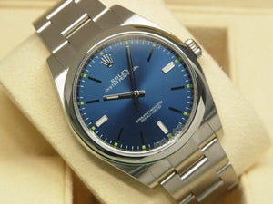 ROLEX Oyster PERPETUAL 39 blue 114300 Genuine goods Mens 184347260 hannari-shop