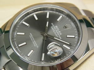 ROLEX Datejust 41 Slate Bar Index 126300 Mens 184839694 hannari-shop