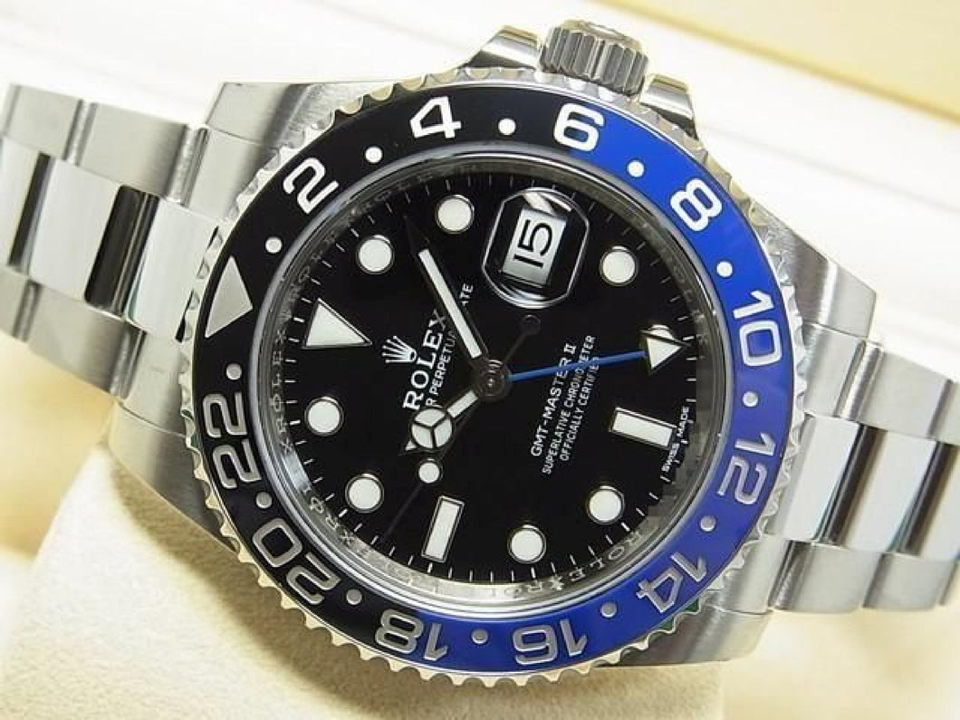 ROLEX GMT MasterII blue black bezel 116710BLNR '18 purchased Mens 185052698 hannari-shop