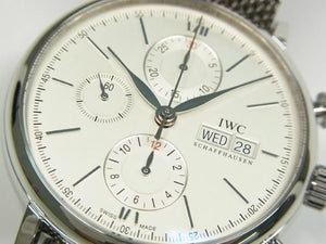IWC Portofino Chronograph silver Bracelet Specification IW391009 Mens 185203446 hannari-shop
