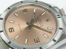 ROLEX Air-King pink Engine Turned bezel Z series 14010M Mens 185215839 hannari-shop