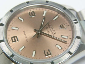 ROLEX Air-King pink Engine Turned bezel Z series 14010M Mens 185215839 hannari-shop