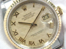 ROLEX Datejust SS xYG combination ivory pyramid Roman 16233 W series Mens 185468818 hannari-shop