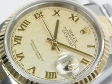 ROLEX Datejust SS xYG combination ivory pyramid Roman 16233 W series Mens 185468818 hannari-shop