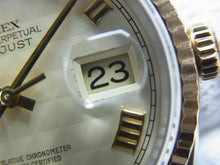 ROLEX Datejust SS xYG combination ivory pyramid Roman 16233 W series Mens 185468818 hannari-shop