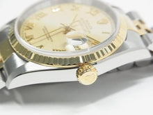 ROLEX Datejust SS xYG combination ivory pyramid Roman 16233 W series Mens 185468818 hannari-shop