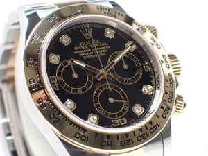 ROLEX Daytona combination black8P diamond 116503G '18  Genuine goods Mens 185999052 hannari-shop