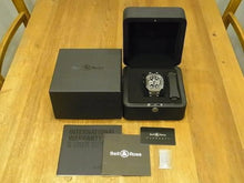 BELL & ROSS BR05 Chrono black Dial BR05C-BL-ST/SRB Genuine goods rubber belt Specification Mens 186082293 hannari-shop