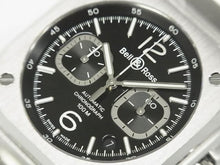 BELL & ROSS BR05 Chrono black Dial BR05C-BL-ST/SRB Genuine goods rubber belt Specification Mens 186082293 hannari-shop
