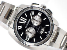 CARTIER Calibre de  Chronograph black Genuine goods '14 Womens 186117006 hannari-shop