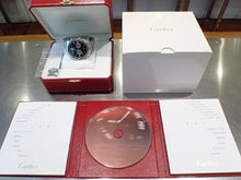 CARTIER Calibre de  Chronograph black Genuine goods '14 Womens 186117006 hannari-shop