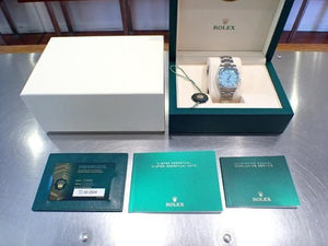 ROLEX Oyster PERPETUAL 36 turquoise blue 126000 '24 Mens 186260286 hannari-shop