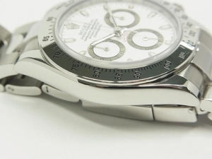 ROLEX Daytona white Dial thin Hand 116520 F series Mens 186714046 hannari-shop