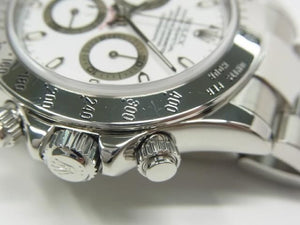 ROLEX Daytona white Dial thin Hand 116520 F series Mens 186714046 hannari-shop