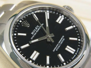 ROLEX Oyster PERPETUAL 41 black 134300 Mens 186719314 hannari-shop