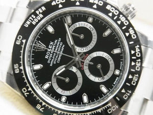 ROLEX Daytona black Dial Ref.116500LN '20 Oct receipt protective seal Mens 186727699 hannari-shop