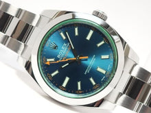 ROLEX Milgauss green glass Z blue Ref.116400GV '22 Mens 187437457 hannari-shop