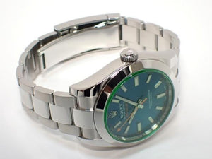 ROLEX Milgauss green glass Z blue Ref.116400GV '22 Mens 187437457 hannari-shop