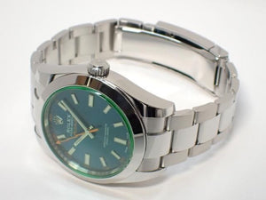 ROLEX Milgauss green glass Z blue Ref.116400GV '22 Mens 187437457 hannari-shop