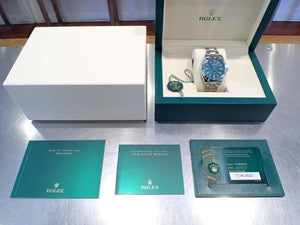 ROLEX Milgauss green glass Z blue Ref.116400GV '22 Mens 187437457 hannari-shop