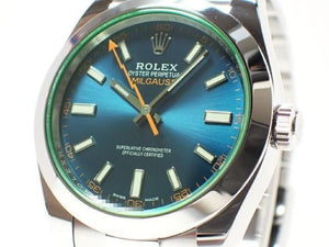 ROLEX Milgauss green glass Z blue Ref.116400GV '22 Mens 187437457 hannari-shop